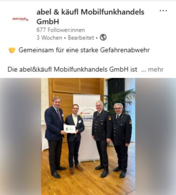 Aktuelle Unternehmensnachrichten von abel&käufl auf LinkedIn